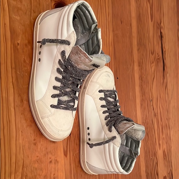 P448 White High-Top Sneakers - Picture 2 of 7